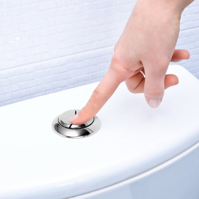 🚽 زر خزان مرحاض مزدوج عصري دوار لل flush المرحاض 2 قطع - Image 2