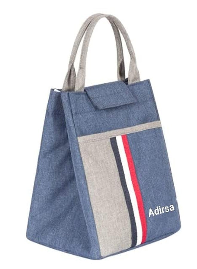 ADIRSA حقيبة غداء معزولة من ADIRSA LB3032 باللون الأزرق الداكن، حقيبة كبيرة مقاومة للماء للبالغين، حقيبة حمل غداء للرجال أو النساء (أزرق داكن) - Image 2