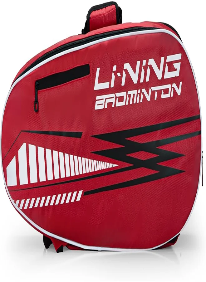 لي-نينج Turbopac Double Zipper Polyester Badminton Kit Bag (Red)