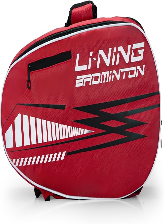 Li-Ning Turbopac Double Zipper Polyester Badminton Kit Bag (Red) - Image 1