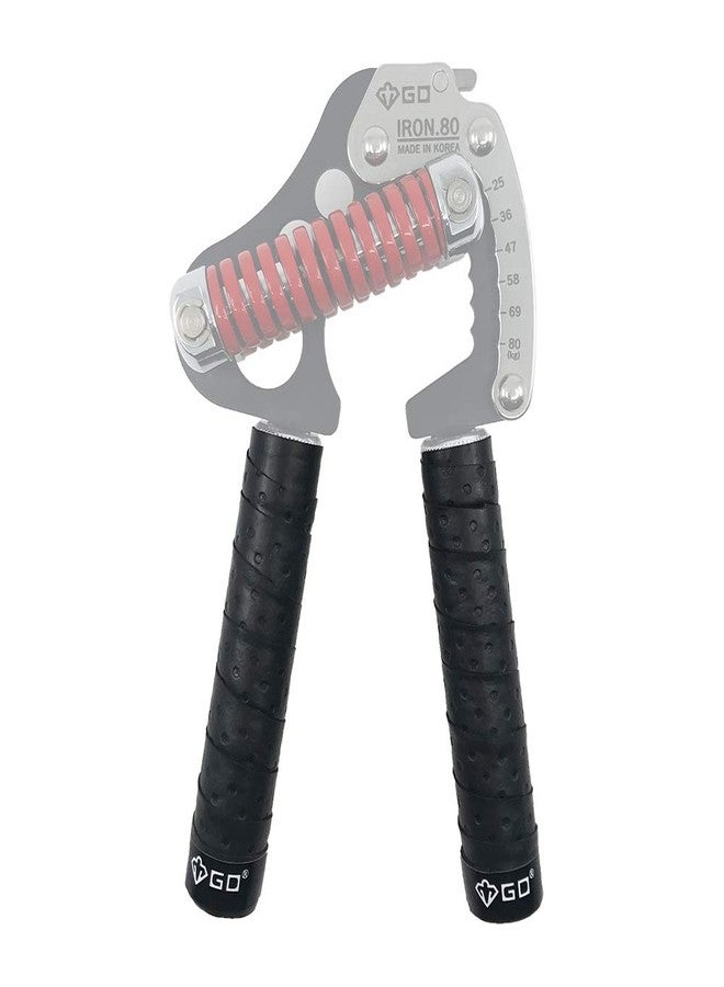 GD Hand grip tape (Black), Grip tape for Hand grip strengthener, Hand gripper wrap tape, Reduce Pain and Injury Recovery, 2 set, Length : 20.5 X 1 inch - Image 1