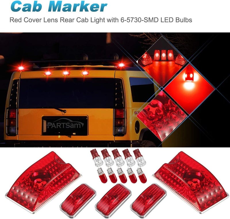 Partsam Cab Marker Light Assembly Set for Hummer H2 - Image 3