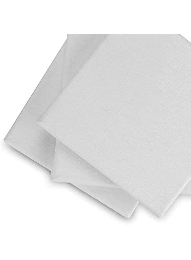 bpa 20x20 cm Canvas Panels 8X 8" Pack of 12, Cotton Pre Stretched Canvas board for Artists, Students & Kids - Image 3