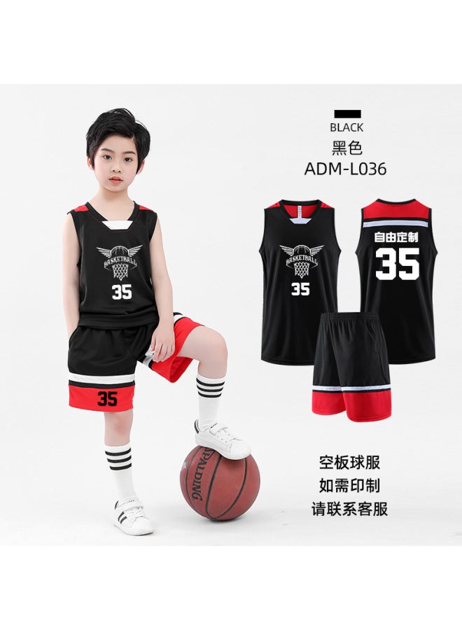 Children's Basketball Clothes Suit Boys Compeion Training Team Clothes Vest Summer Kindergarten Performance Sports Jersey