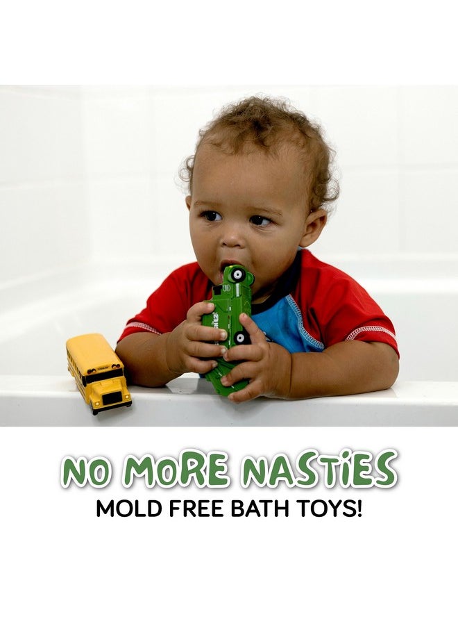 SplashEZ Mold Free Bath Toys For Babies And Toddlers, Car No Hole Bath Toys, Non Squirting Bath Toys No Mold For Tub, Beach, Pool, Bpa-Free, Safe, Fun Infant Baby Bath Toys No Holes 0 1 3 6 12 18 Month  - Image 2
