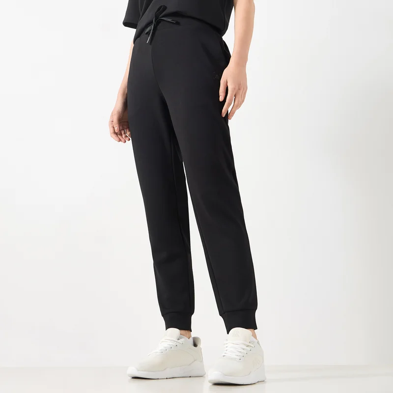 ADOT by Splash Solid Joggers with Drawstring Closure and Pockets