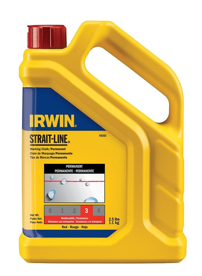 Irwin Tools Lenox Tools 65202 Marking Chalk Refill, Perm, 2.5 lb, Red