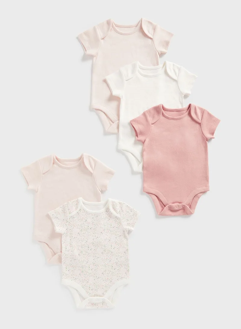 mothercare Infant 5 Pack Assorted Bodysuits