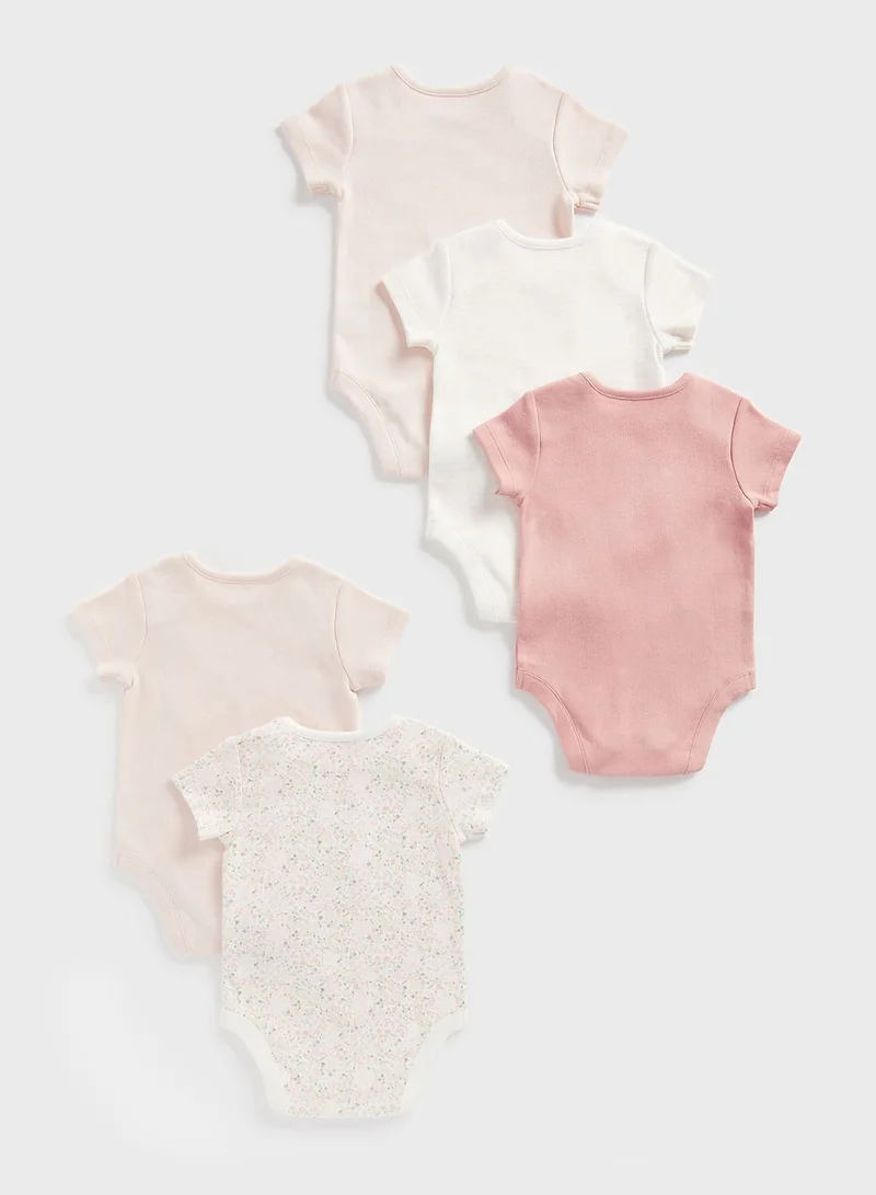 mothercare Infant 5 Pack Assorted Bodysuits
