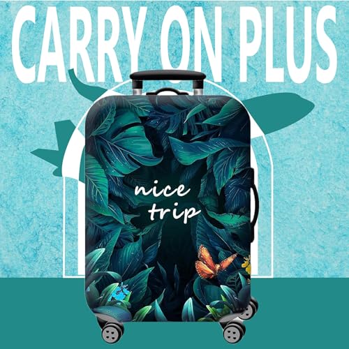 Handcuffs Luggage Cover Trolley Travel Covers, Washable Dust Proof Anti-Scratch Suitcase Protector (Green-1, XL (31"-32")) - Image 2