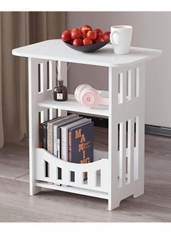 Narrow Bedside Table with Drawers White Bedside Small Slim Nightstand & Magazine Rack Cute & Stylish Compact Side Table for Bedroom Furniture for Small Spaces - pzsku/Z4FAF3B0AADCFC8B6CBDEZ/45/_/1732960697/97afc8fa-112a-4579-9196-9847e51d2358