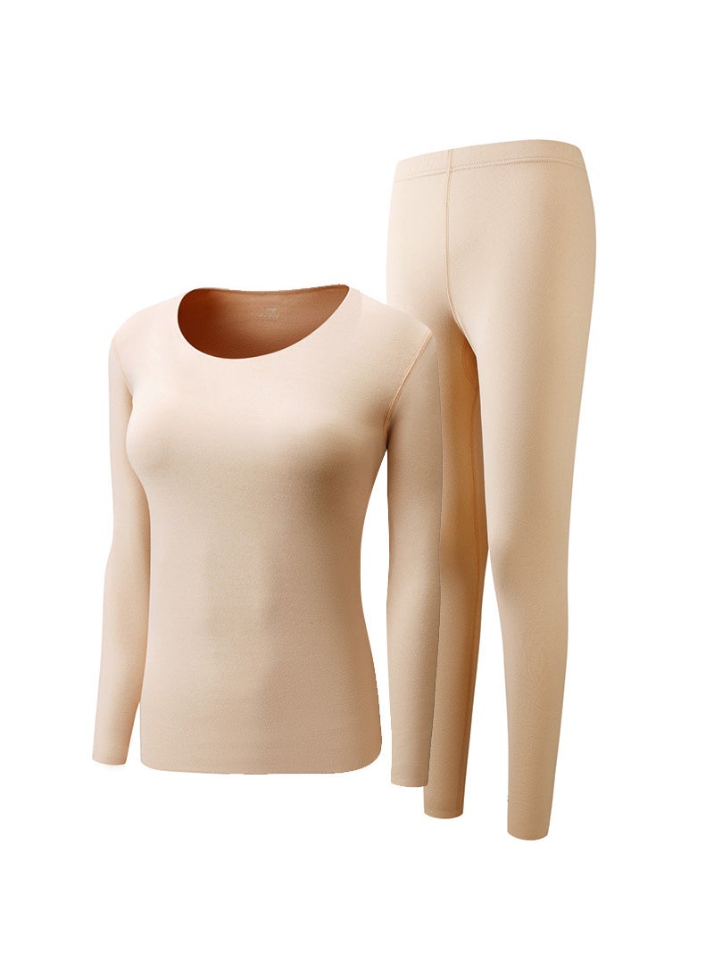 Generic - Ladies Seamless Thermal Velvet Set [Skin color]] - Image 1