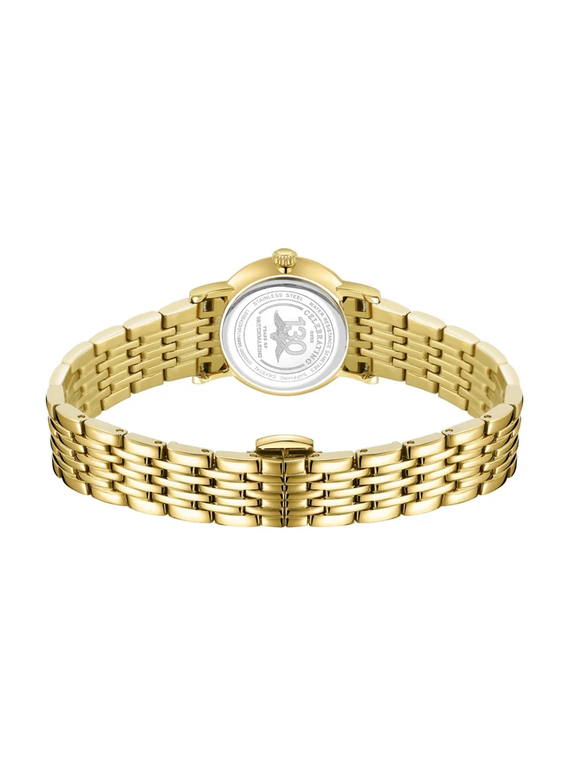 Rotary  Women's Heritage Analogue Watch, 27 mm, Silver Dial, Gold-Tone Steel Bracelet for Women | Best Price UAE