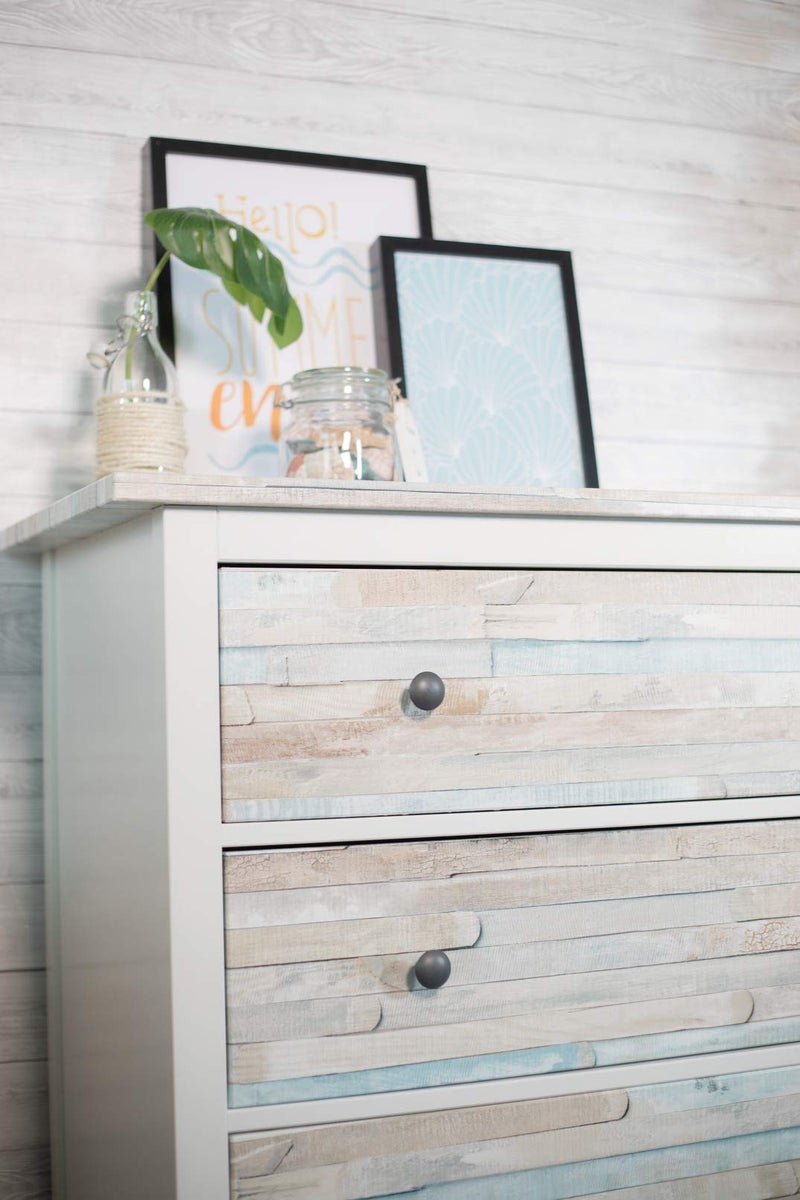 d-c-fix 346-0644 Decorative Self-Adhesive Film, Beach Wood, 17" x 78" Roll - Image 2