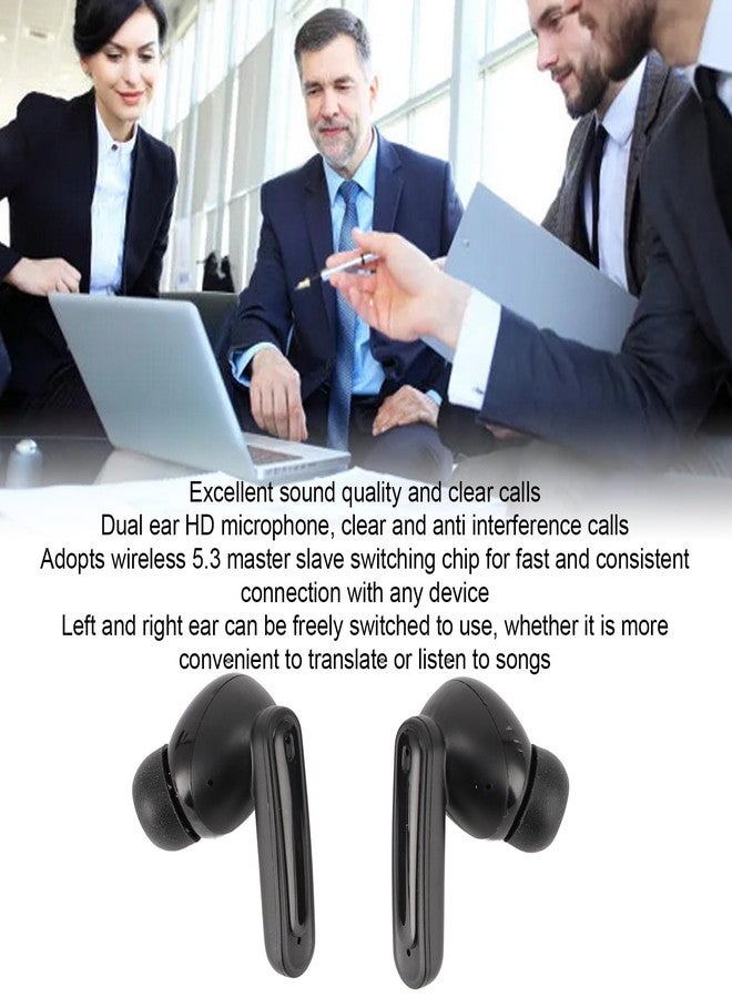 LICAEVEY Language Translator Earbuds, 3 in 1 Real Time Translation Earbuds Support 137 Languages, Translation Headset with Power Display for Socializing Music and Call, Black - Image 3
