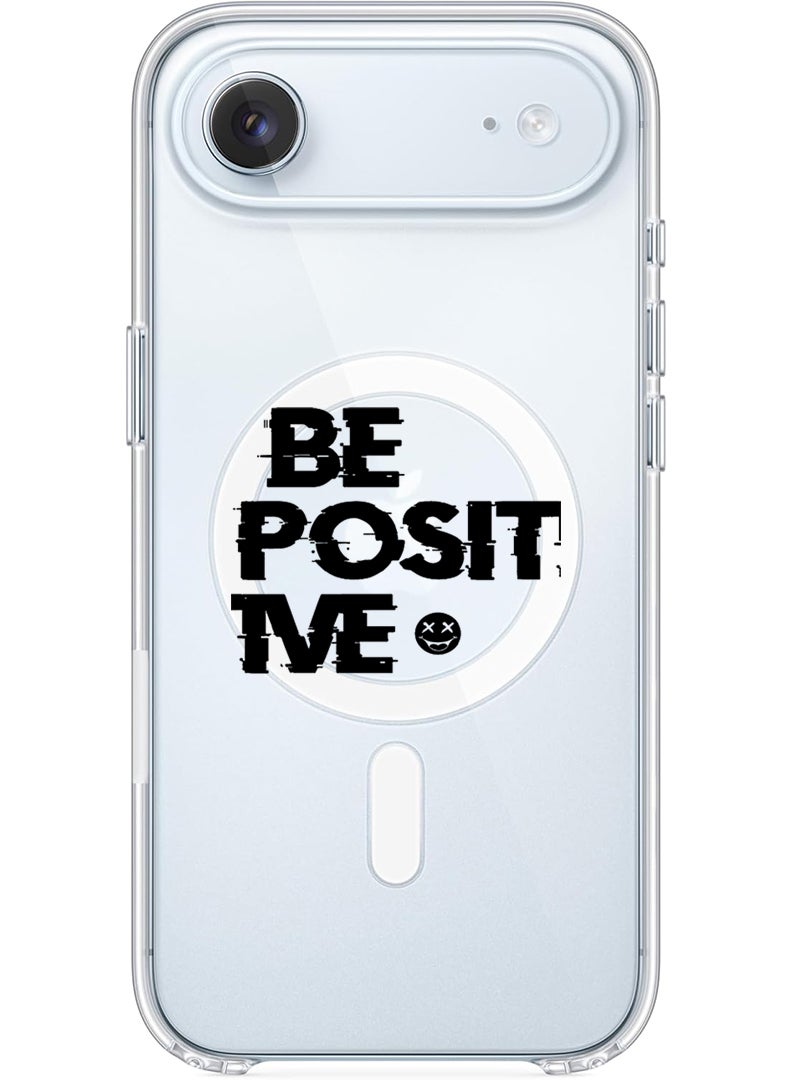 Theodor Magnetic Case for Apple iPhone 17 Air Compatible with MagSafe Wireless Charging, Shockproof Phone Bumper Cover - be positive - Image 1