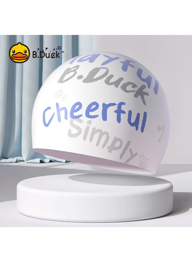 B.duck Silicone Swim Cap For Adults, Waterproof Swimming Cap For Long Hair, Comfortable For Beginners Swimming Gear - Image 1