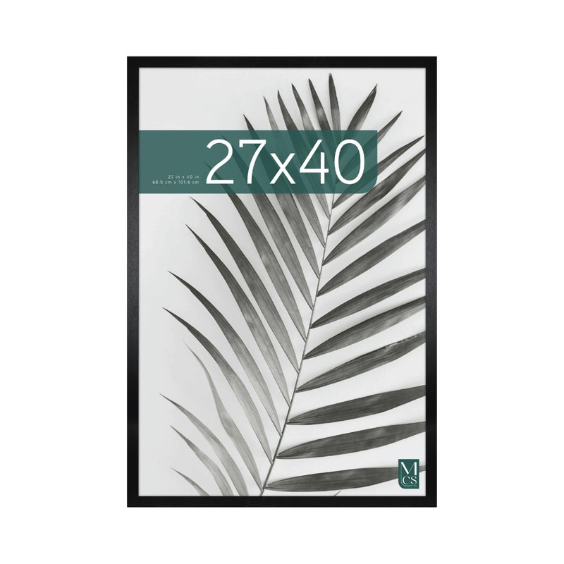 MCS Studio Gallery Movie Poster Frame 27x40 Black Woodgrain Engineered Wood, Vertical & Horizontal Wall Hanging Large Picture Frame for Photos, Artwork & Custom Posters (1-Pack) - Image 1