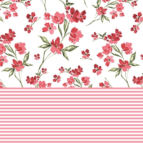 Home Ecstasy 100% Cotton Single Bedsheet with 1 Pillow Cover - (Size 59 x 87 inches, 140 TC, Colour - Pink: Rosy Charm) - Image 5