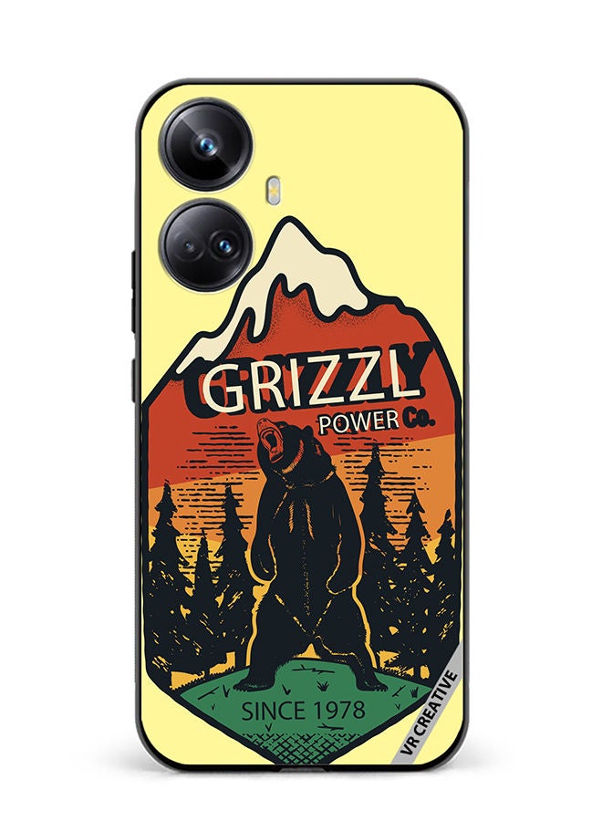 VR CREATIVE Protective Case Cover For Realme 10 Pro Plus Grizzly Bear Design Multicolour - Image 1