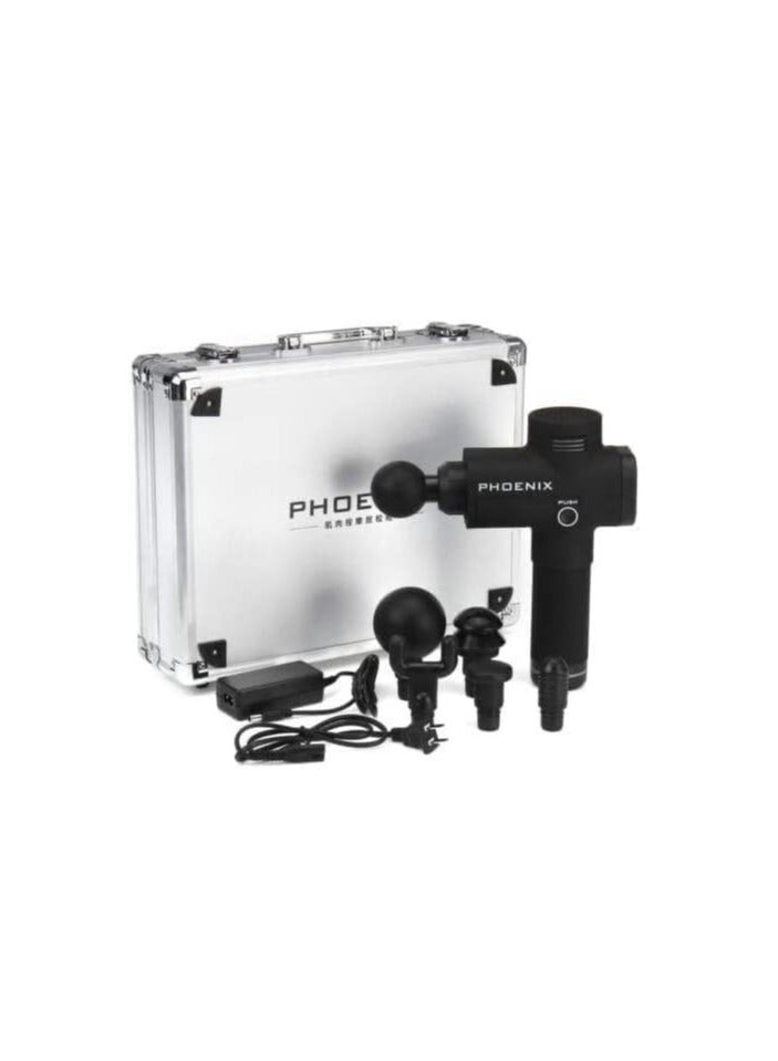 جهاز تدليك في شنطة معدنية من فينيكس، تعمل بالبطارية، أبيض - Image 1