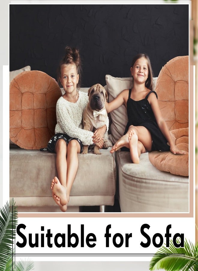 Jerify Floor Pillow Cushions 22 x 22 Inch Round Square Large Meditation Floor Pillow for Classroom Adult Meditation Picnic Party Cushion for Seating Gift Christmas(Round,Light Brown,2 Pcs) - Image 5