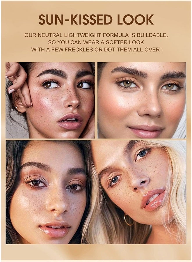 Aaiffey 2 Colors Freckle Pen Waterproof Long-lasting Quick Dry Small Spot Natural Lifelike Freckle Makeup Pen (Dark Brown+Light Brown) - Image 5