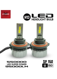 سبايدر جديد العنكبوت زائد سيارة LED مصباح أضاءه أمامي H13 Canbus سيارة رئيس ضوء لمبة 550000 LED قوة عظمى 95000LM SP150 W150  - Image 1