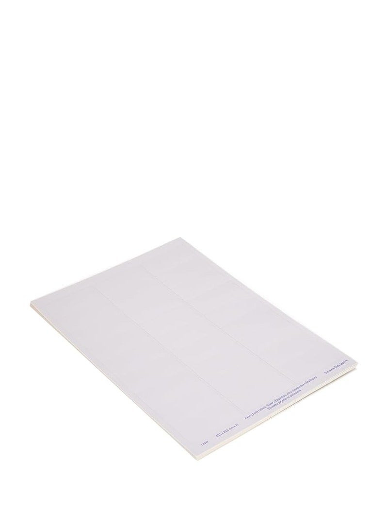 AVERY L6011-20 (63.5 X 29.6Mm) Extra-Strong Adhesive Silver Heavy Duty Labels, 27 Labels Per A4 Sheet - Image 1