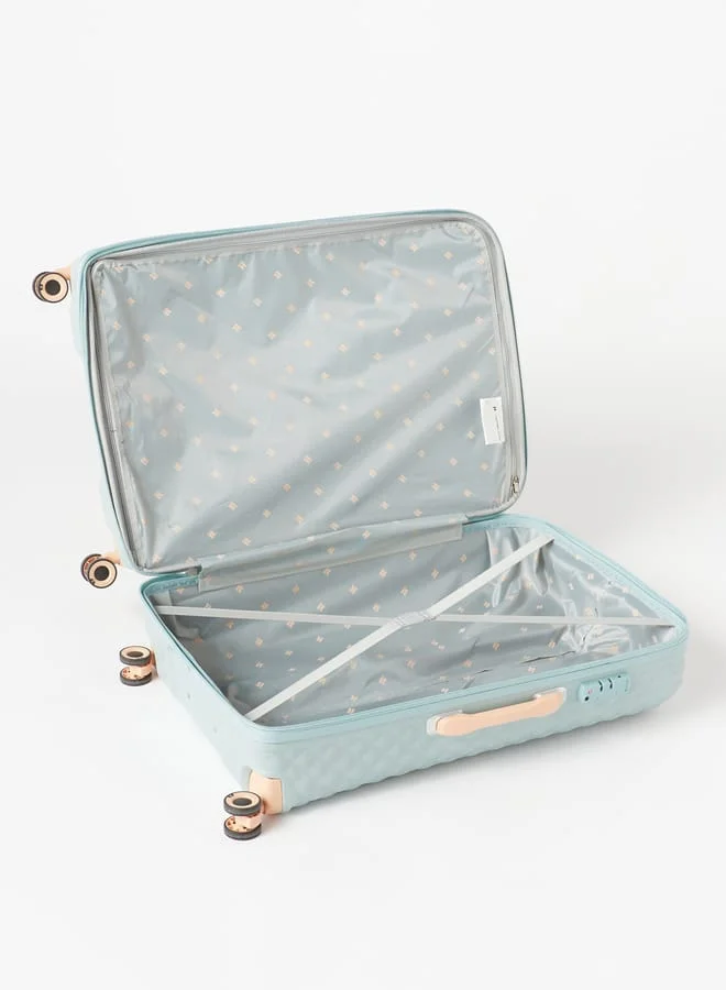 it Textured Hardcase Luggage Trolley Bag with Retractable Handle