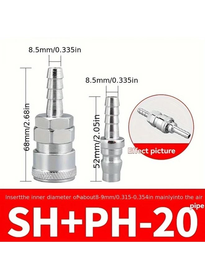 SH20 PH20 Pneumatic C Style Quick Connector Gun Air Tube Female Head Plug Tool - Image 4