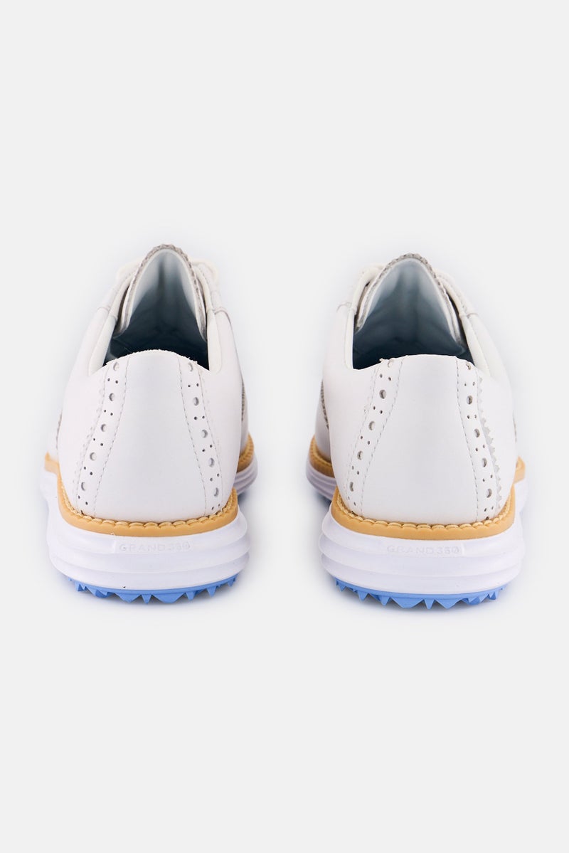 COLE HAAN Women Og Shortwing Golf Wide Lace Up Casual Shoes, Off White - Image 4