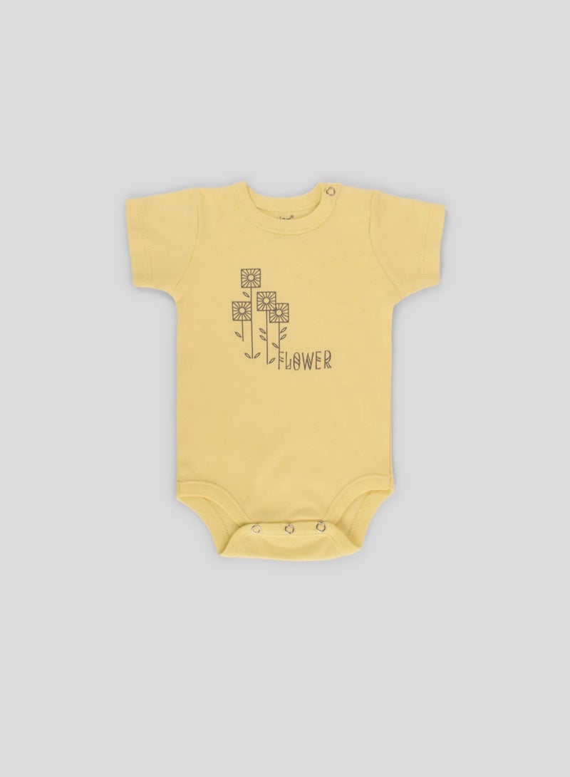 Junior Baby Half Sleeve Bodysuits, 6-Pack, Multiple Designs, 100% Cotton - Baby Girl - Image 5