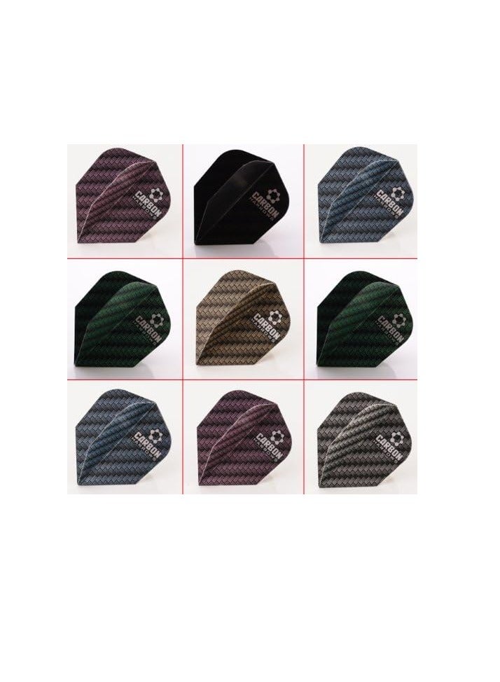 5 x Mixed Sets of Harrows Carbon Dart Flights Standard Shape by PerfectDarts