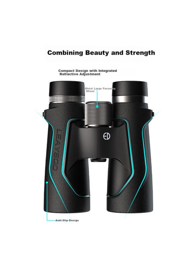 Leaysoo Lieying 12x42ed High-power Hd Large Eyepiece Wide-angle Nitrogen-filled Waterproof Professional Binoculars With Smartphone Adapter - Image 3