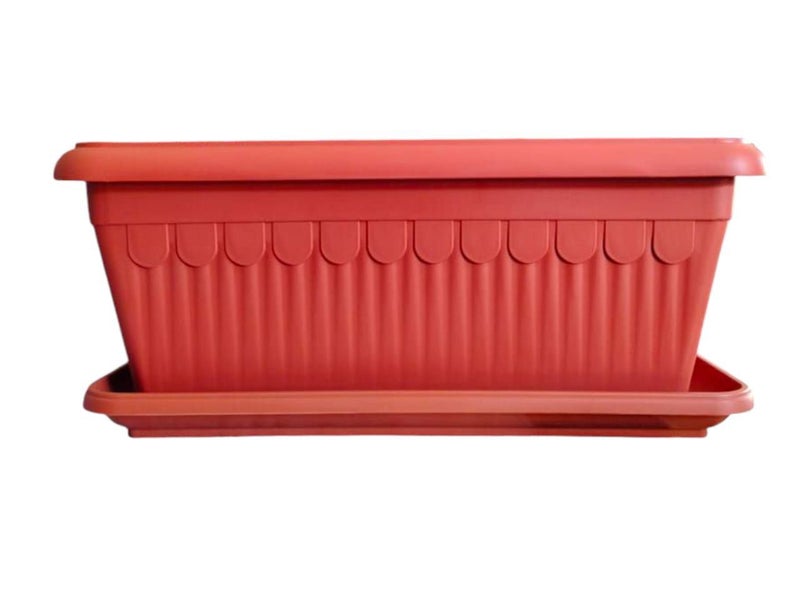 خورشيد للبلاستيك حوض 62*30 سم من خورشيد بلاست للبلاستيك - بني - Image 1