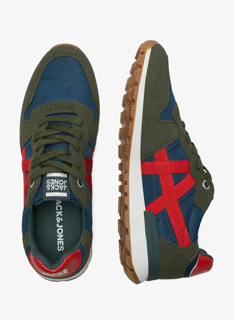 JACK & JONES Jack & Jones Contrast Detail Lace Up Sneakers