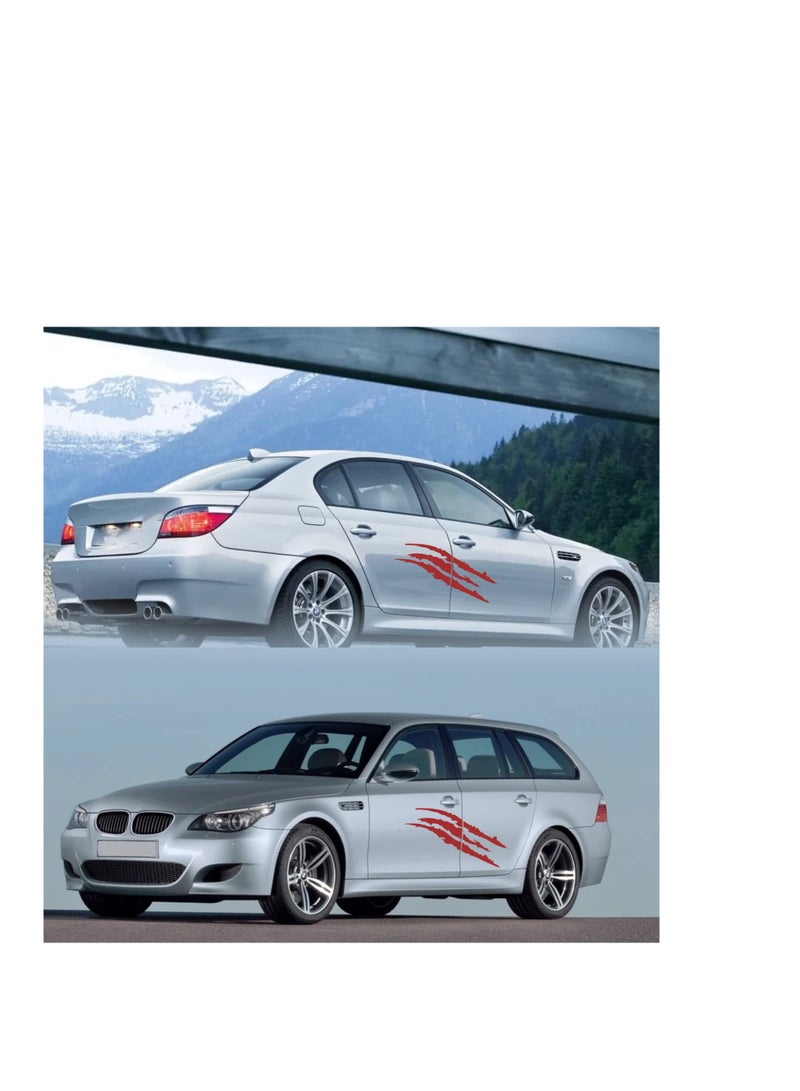 SYOSI Claw Mark Decals for Cars, 2PCS Red Headlight Car Sticker, Monster Claw Marks, Car Sticker Stripes Scratch Decal Vinyl, for Sports Cars SUV Truck Window Motorcycles ect - Image 3