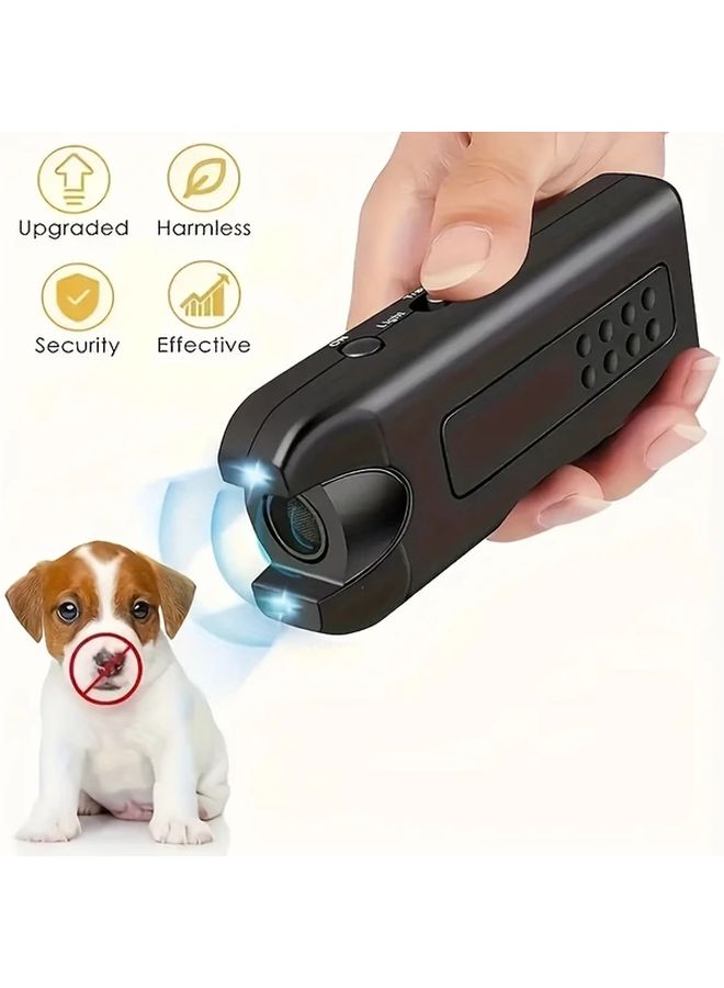 Black Handheld Ultrasonic Dog Bark Control Device Safe Effective Training Tool - Image 3