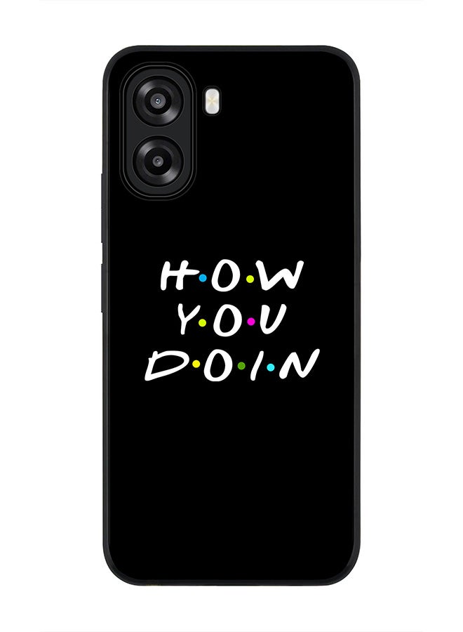 Stylizedd For Oppo A6t 5G / A6t 4G Case,Slim fit Camera Protection, Shockproof Thin Phone cover  - How you doin - Image 1