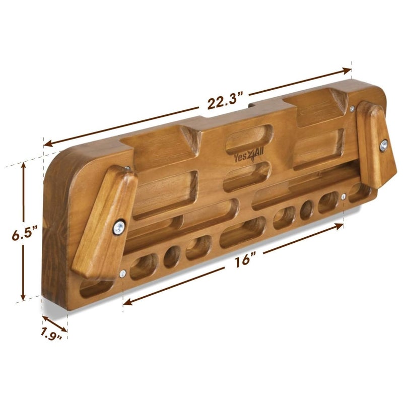 YES4ALL Climbing Fingerboard Premium - Espresso - Image 2