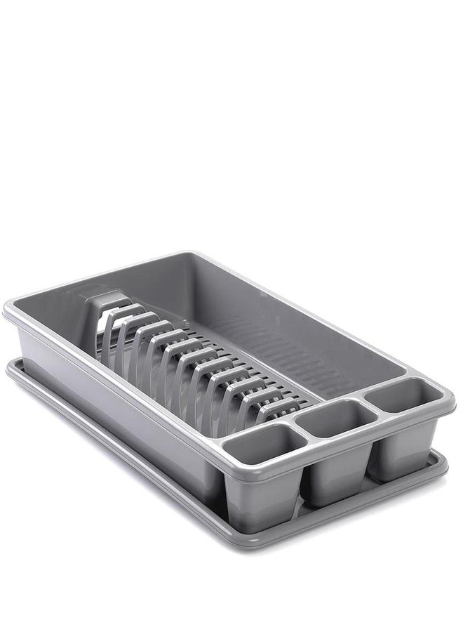 Générique 12 Cutlery Draining Board 45 x 26 x 9 cm Silver Grey