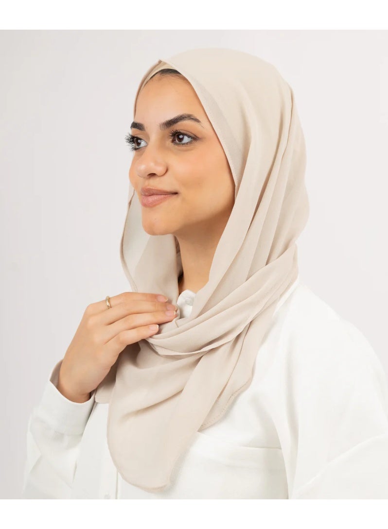 لافوال حجاب سريع اللف شيفون بيج فاتح - Image 1