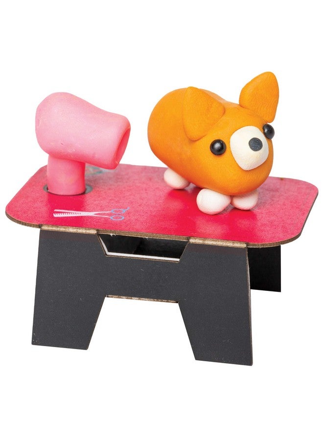 Klutz Klutz Mini Clay World Pet Adoption Truck Craft Kit for 8-12 years includes 8 punch-out sheets, 7 colors of oven-bake clay, faux fur blankets in 3 colors, 30 brads  - Image 3