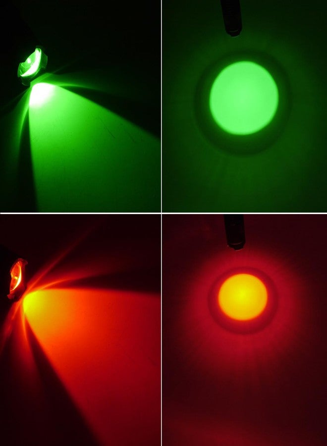 MVIOCS مجموعة من 3 مصابيح يدوية صغيرة ساطعة من MVIOCS بألوان الأحمر والأخضر والأزرق، مصباح LED صغير عالي الإضاءة بثلاثة أوضاع إضاءة، مصباح قابل للتكبير مع مشبك، مثالي للتخييم والأنشطة الخارجية والصيد وحالات الطوارئ. - Image 4