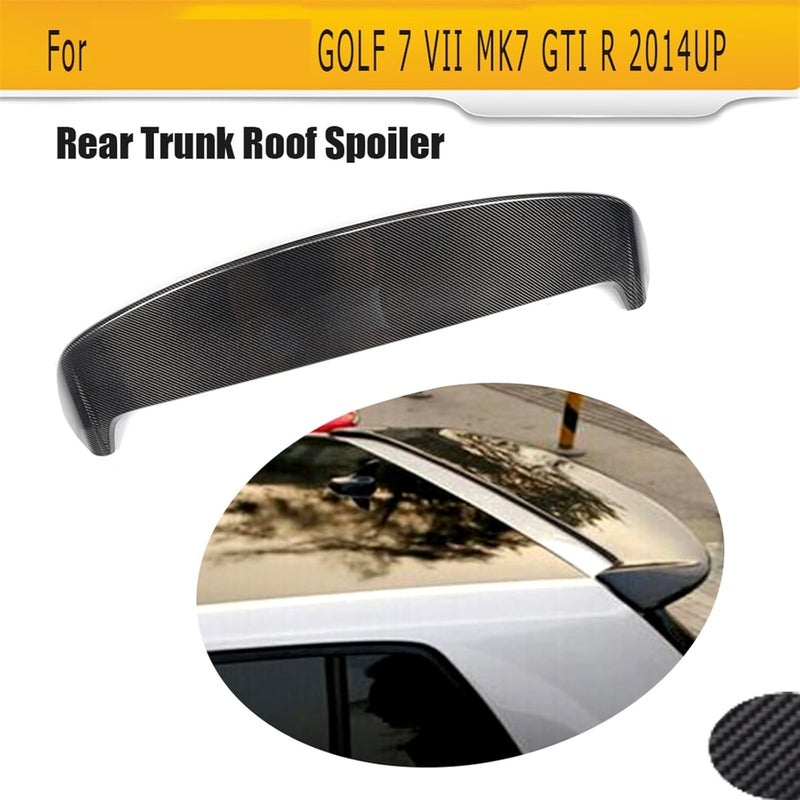 Wivplex Carbon Fiber Rear Roof Spoiler for VW Golf 7 GTI R - Image 5