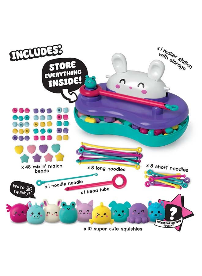 squishy So Squishy Style Studio – DIY Jewelry-Making Kit with Squishy Noodles, Beads & Charms for Girls (Age 6+) - Image 2