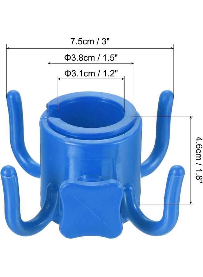 yongsheng 1Pack Beach Umbrella Hanging Hook, 4-prongs Plastic Umbrella Hook Hanging for Towels/Hats/Clothes/Camera/Sunglasses/Bags-Durable - Image 3
