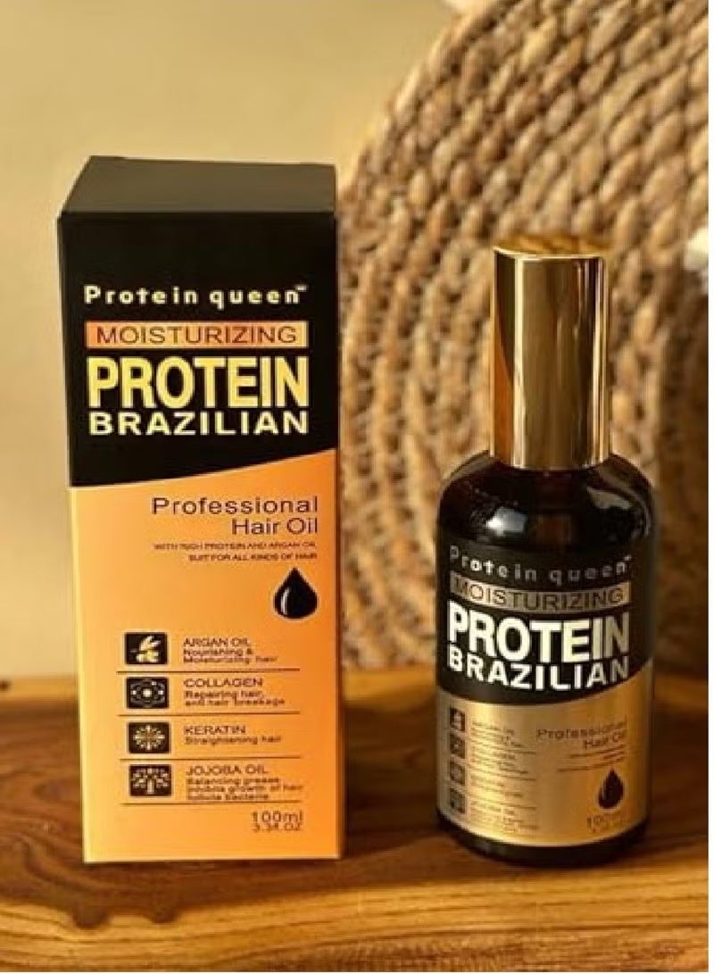 Protein queen Moisturizing Protein Brazilian Professional Hair Oil 100 ML