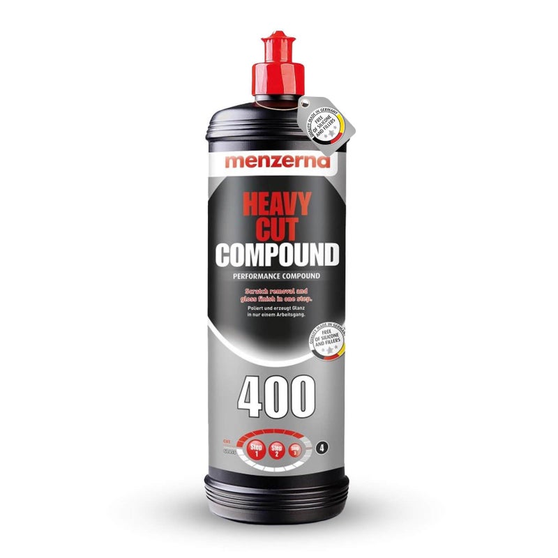 Menzerna Heavy Cut 400 250ml 8oz Formerly Fast Gloss 400  an Innovative Automotive Polish That removes Scratches and Creates Gloss in a Single Step 32 fl oz